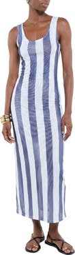 The Lulo Project Elaine Stripe Sleeveless Maxi Dress