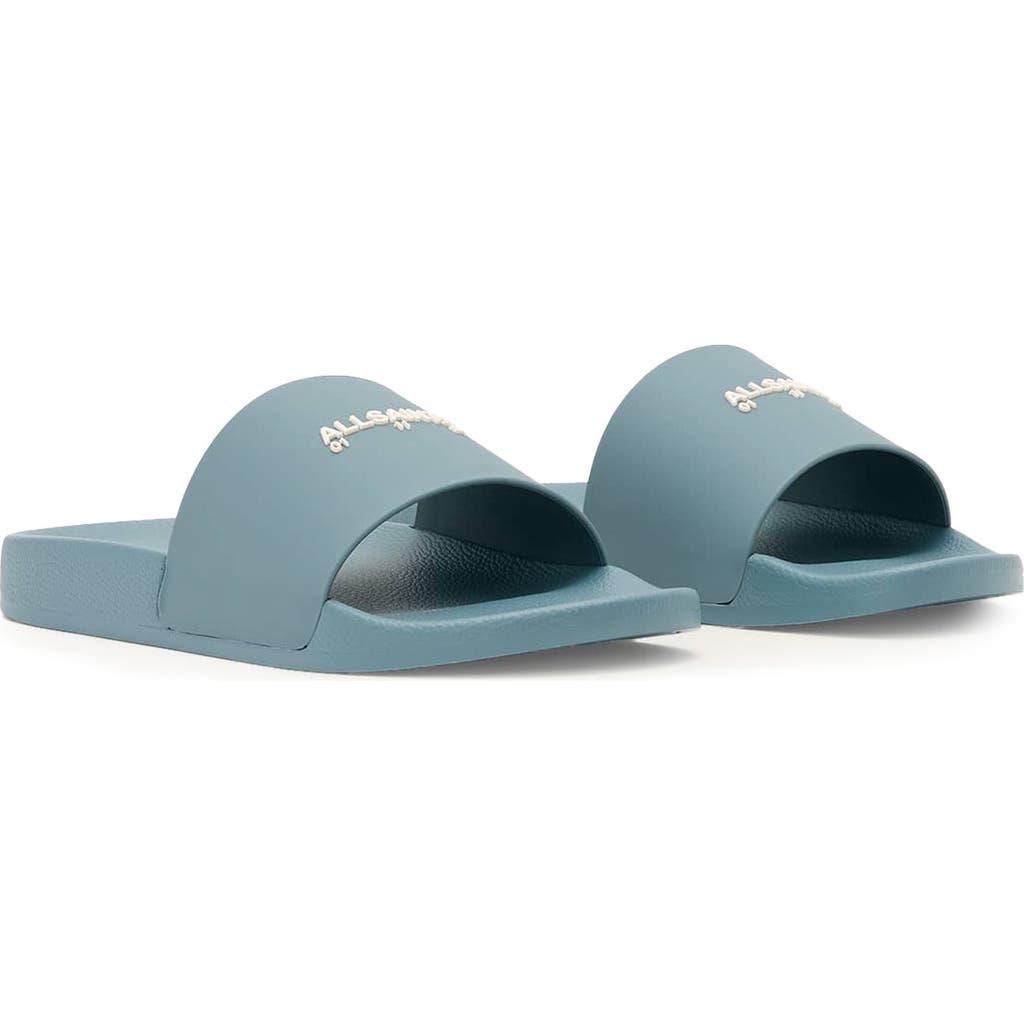 AllSaints Date Slide Sandal in Airforce Blue at Nordstrom, Size 7