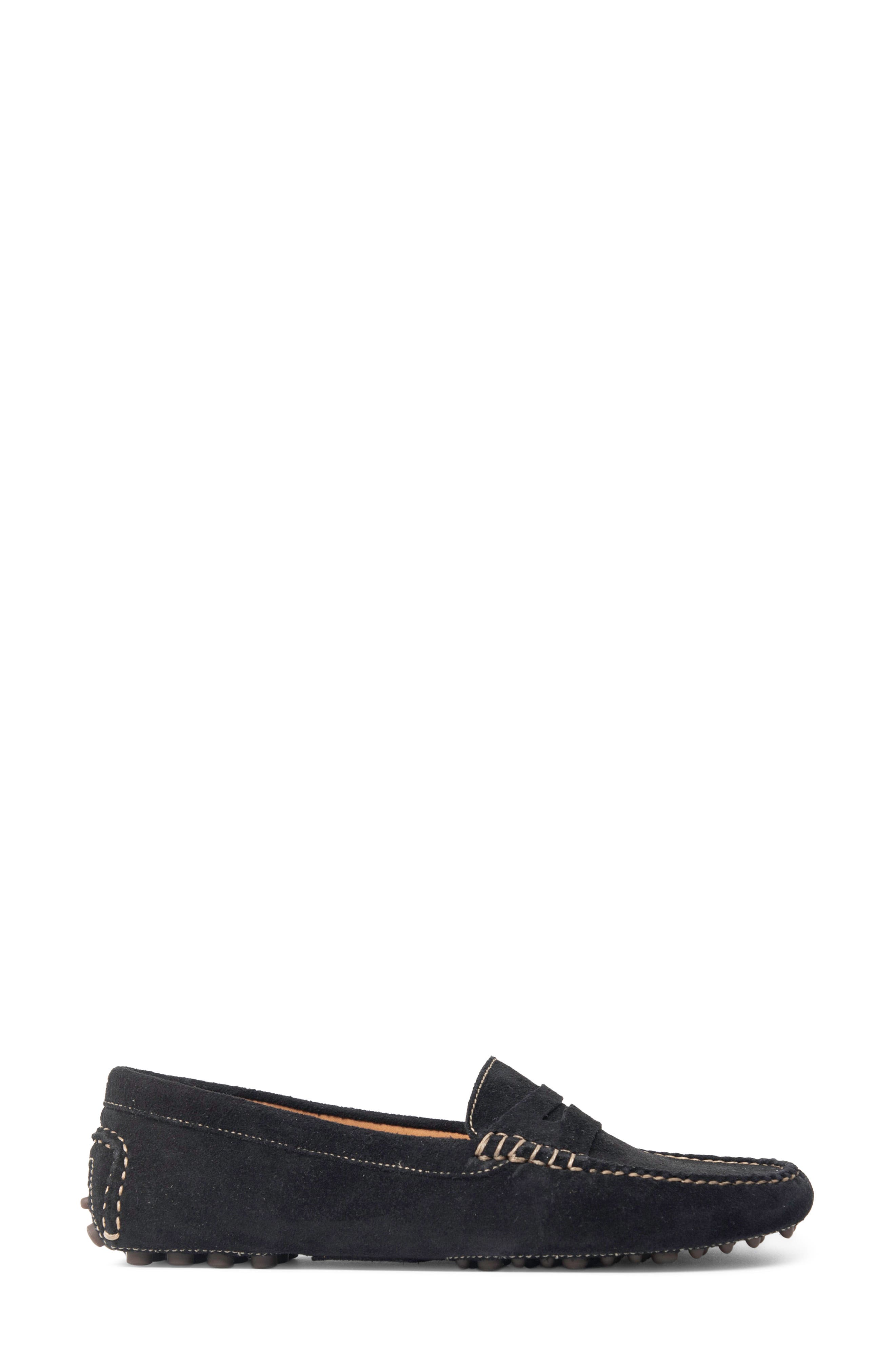 Jolene Driving Moccasin, Alternate, color, BLACK SUEDE