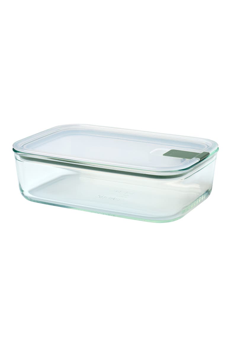 Easyclip Rectangular Glass Lunch Box, Main, color, SAGE