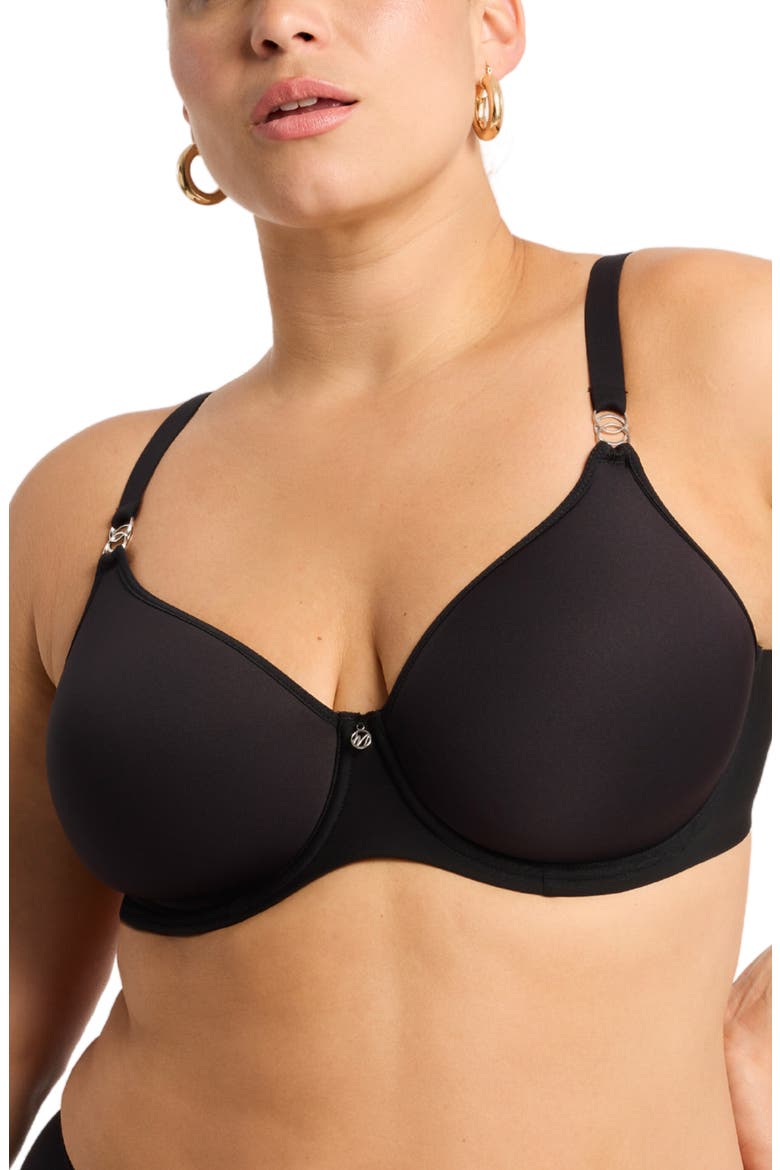 Spacer Underwire Bra, Main, color, BLACK