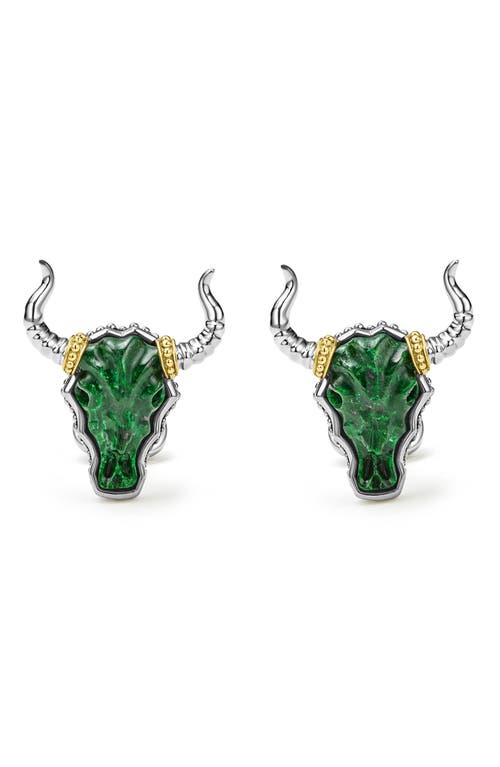Lagos Longhorn Cuff Links In Green