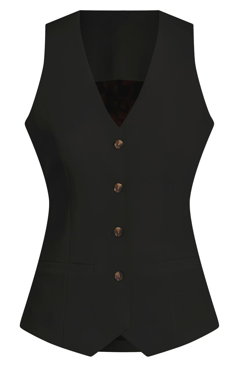 Favorite Daughter The Jones Vest, Alternate, color, Black