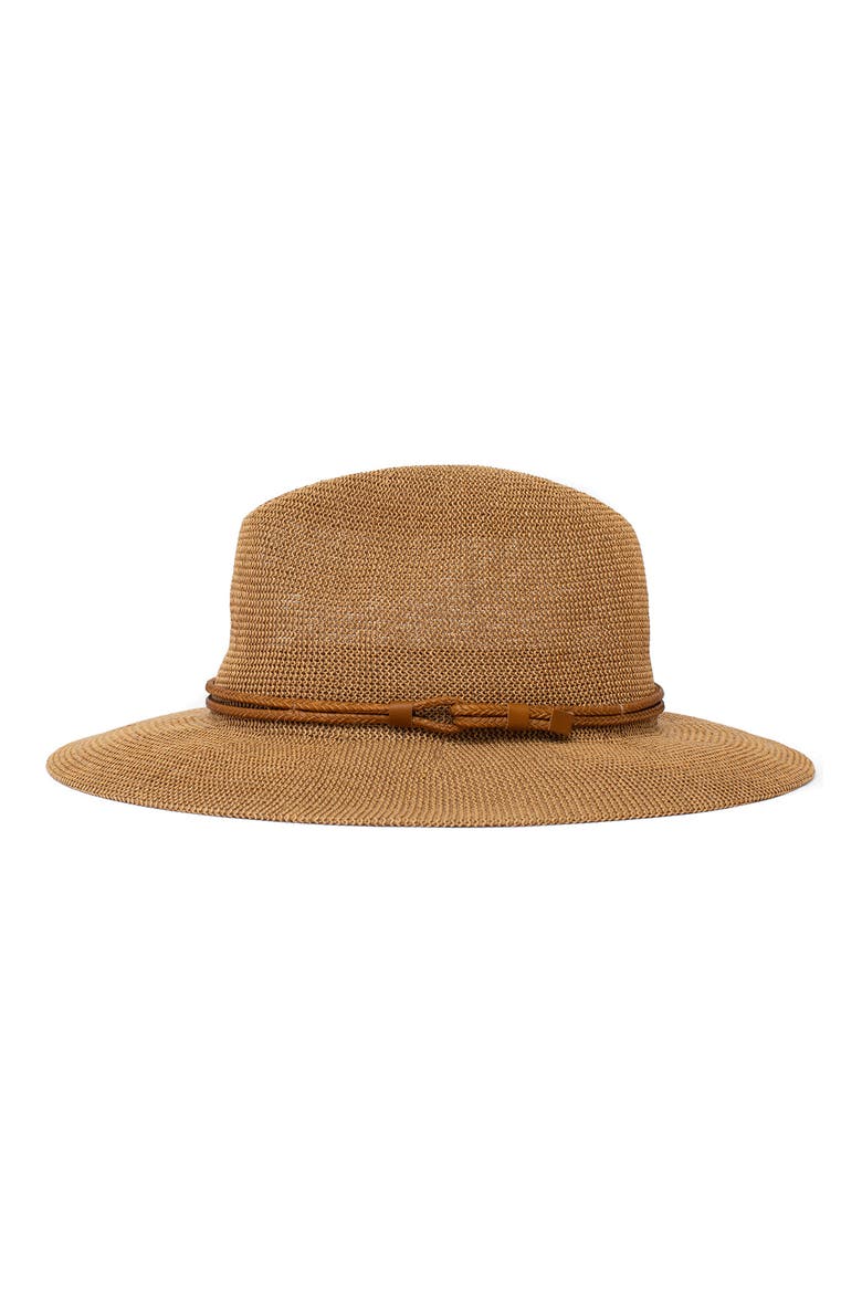 St. Augustine Straw Fedora, Alternate, color, CAMEL