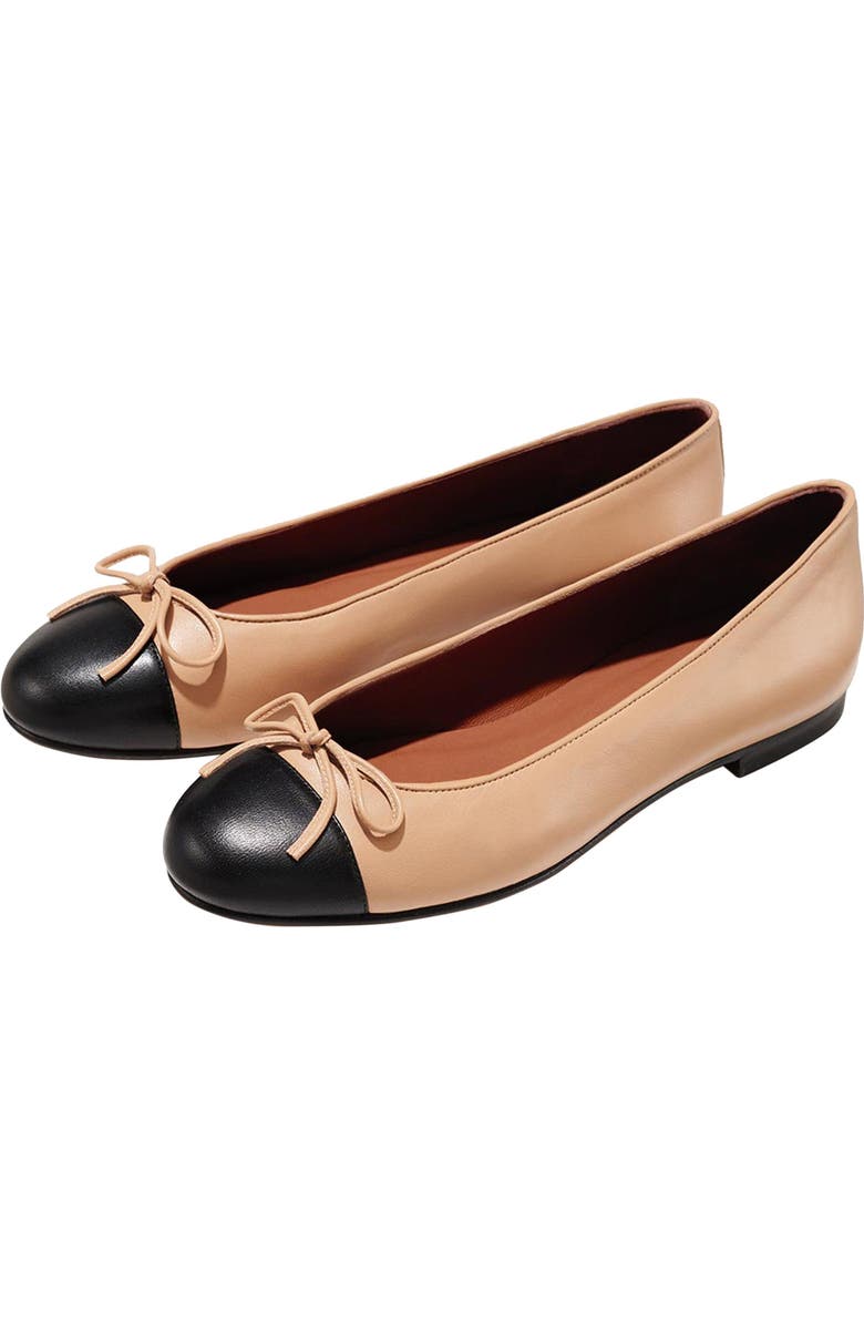 MARGAUX The Cap-Toe Demi, Alternate, color, Dune And Black