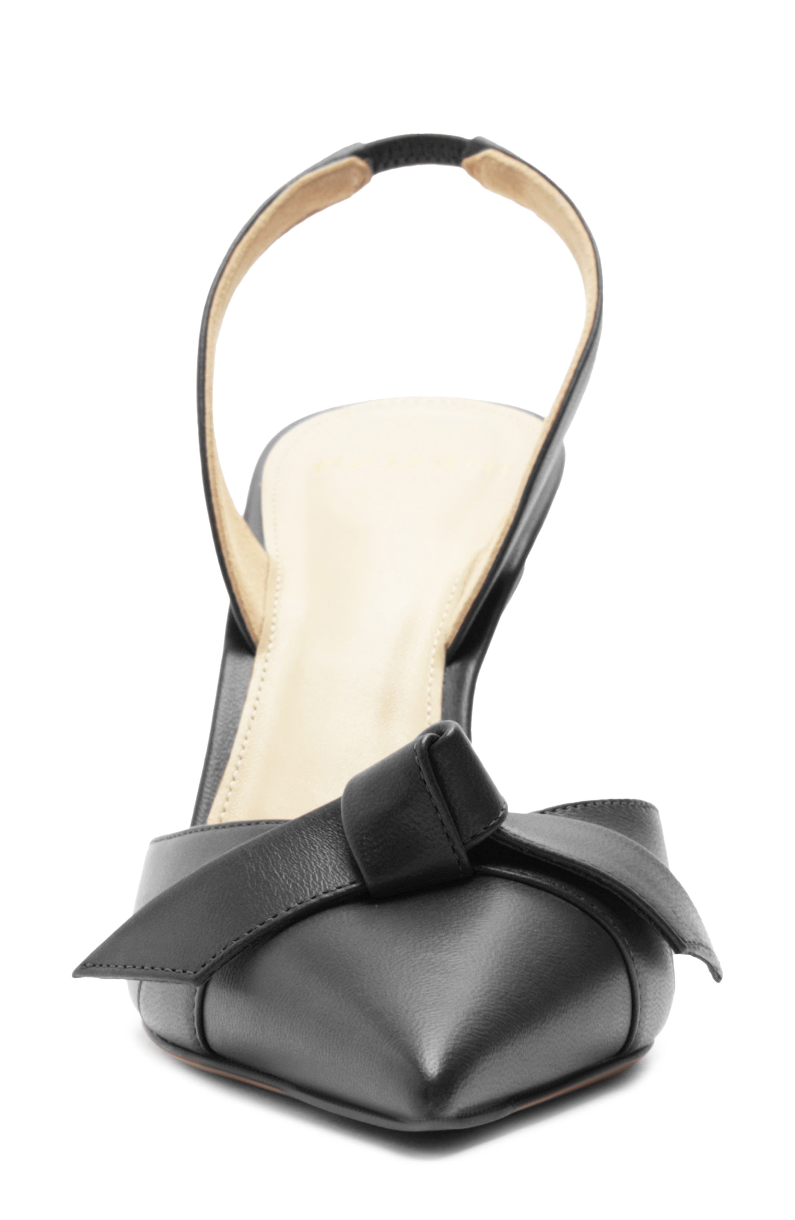 Clarita Bell Slingback Pump, Alternate, color, BLACK