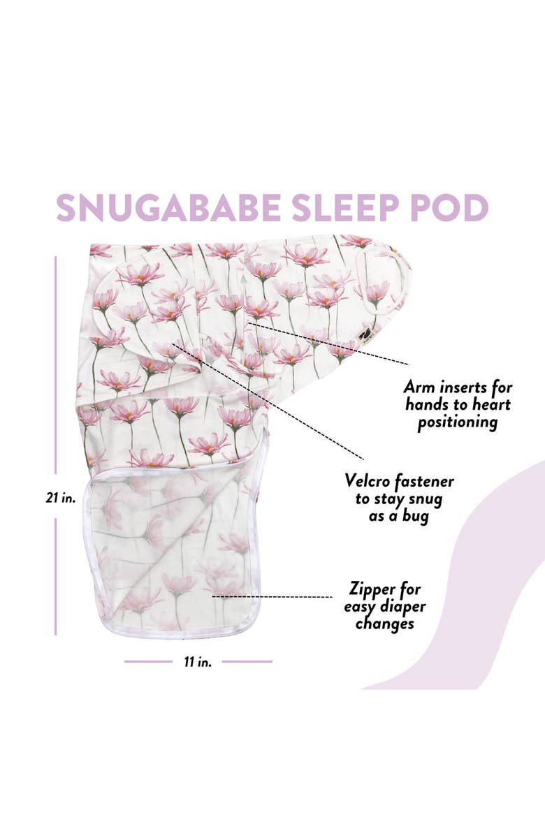 Norani Organic Snugababe Swaddle Sleep Pod with Arm Inserts, Alternate, color, 