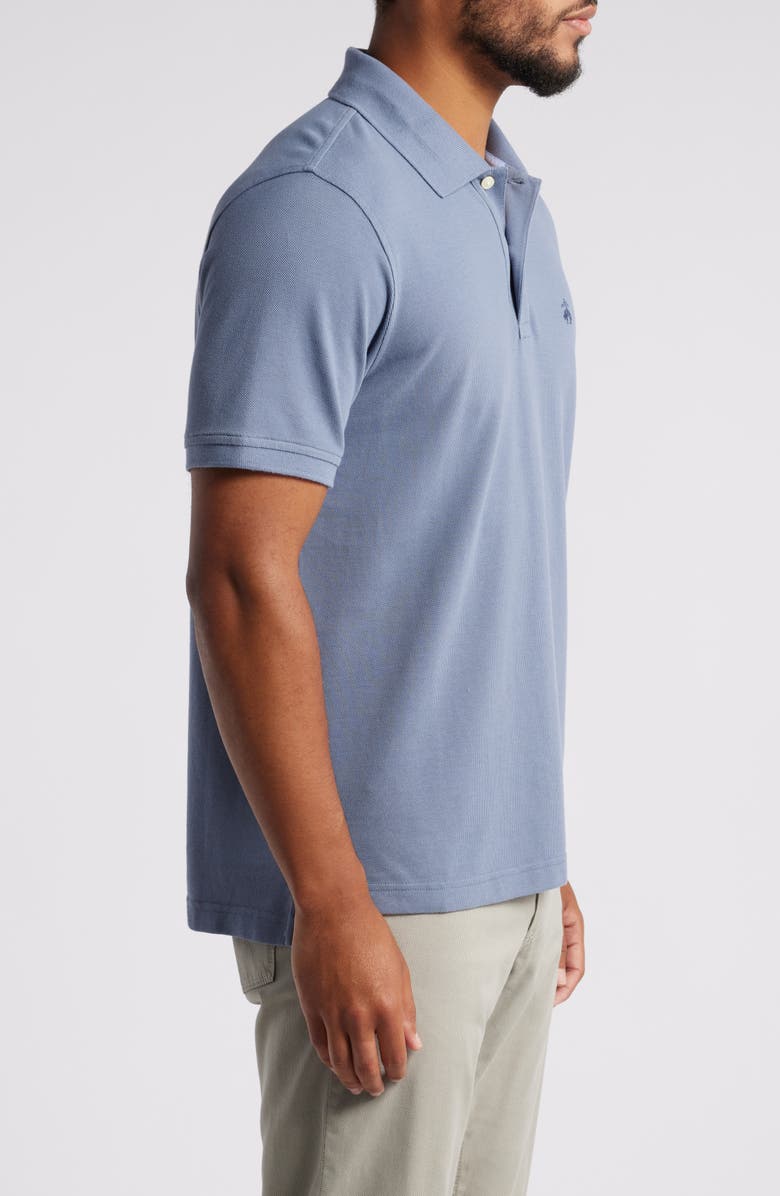 Brooks Brothers Slim Fit Supima<sup>®</sup> Cotton Piqué Polo, Alternate, color, Pantone Flint Stone