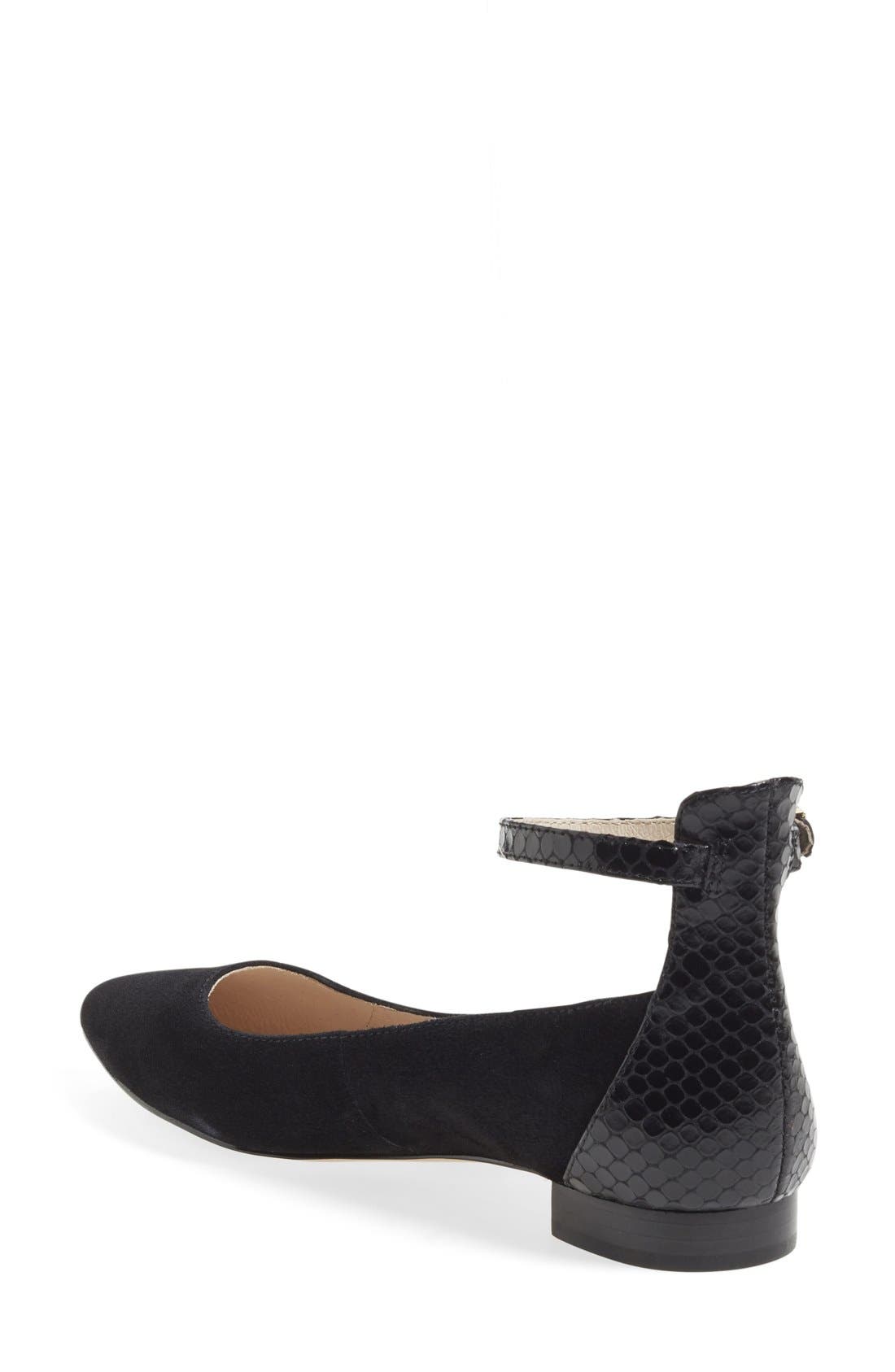 Louise et Cie 'Barry' Ankle Strap Flat, Alternate, color, 