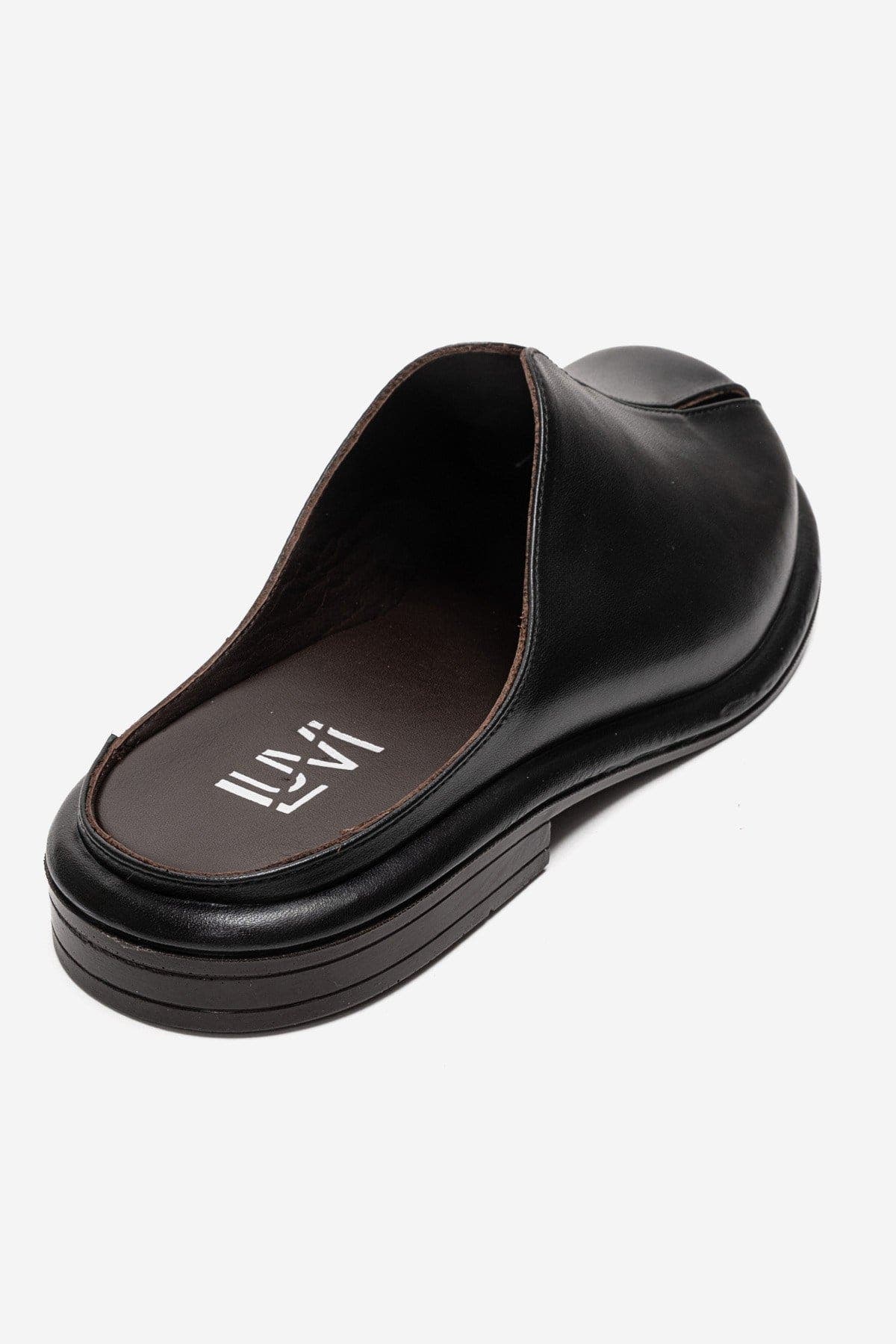Forever & Always Shoes Tansy Leather Mule, Alternate, color, Black