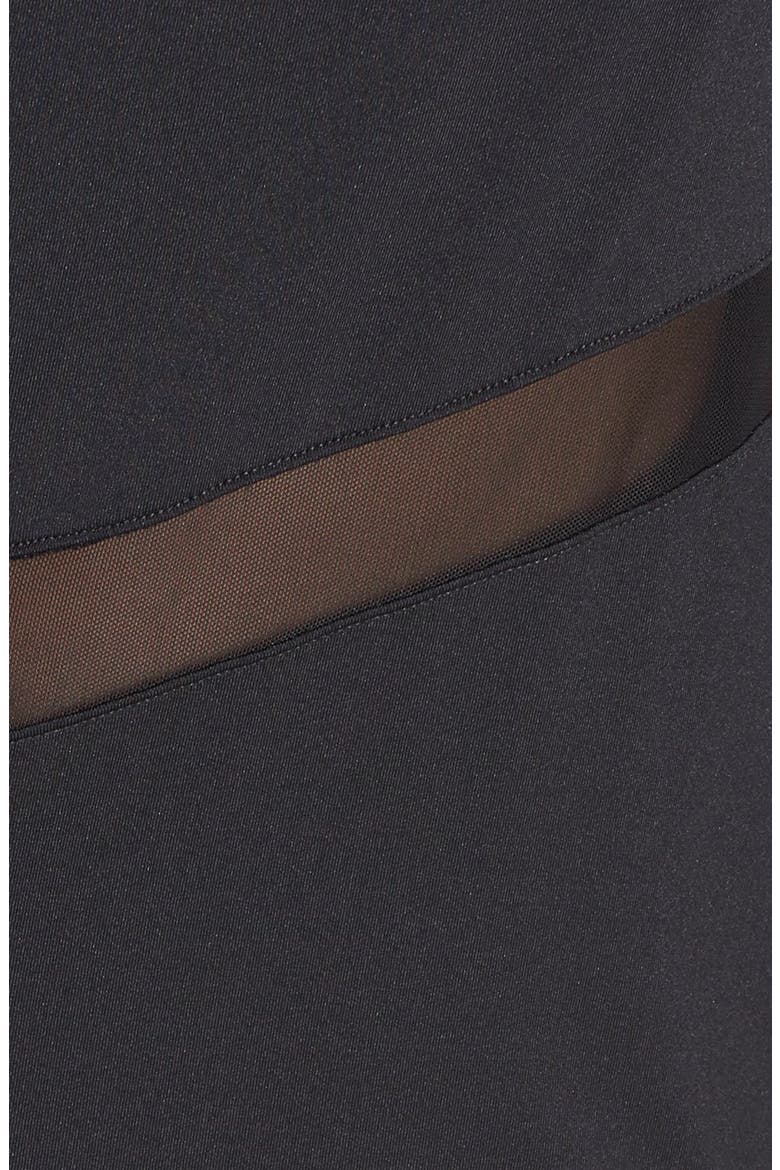 Mesh Inset Racerback Tank, Alternate, color, BLACK