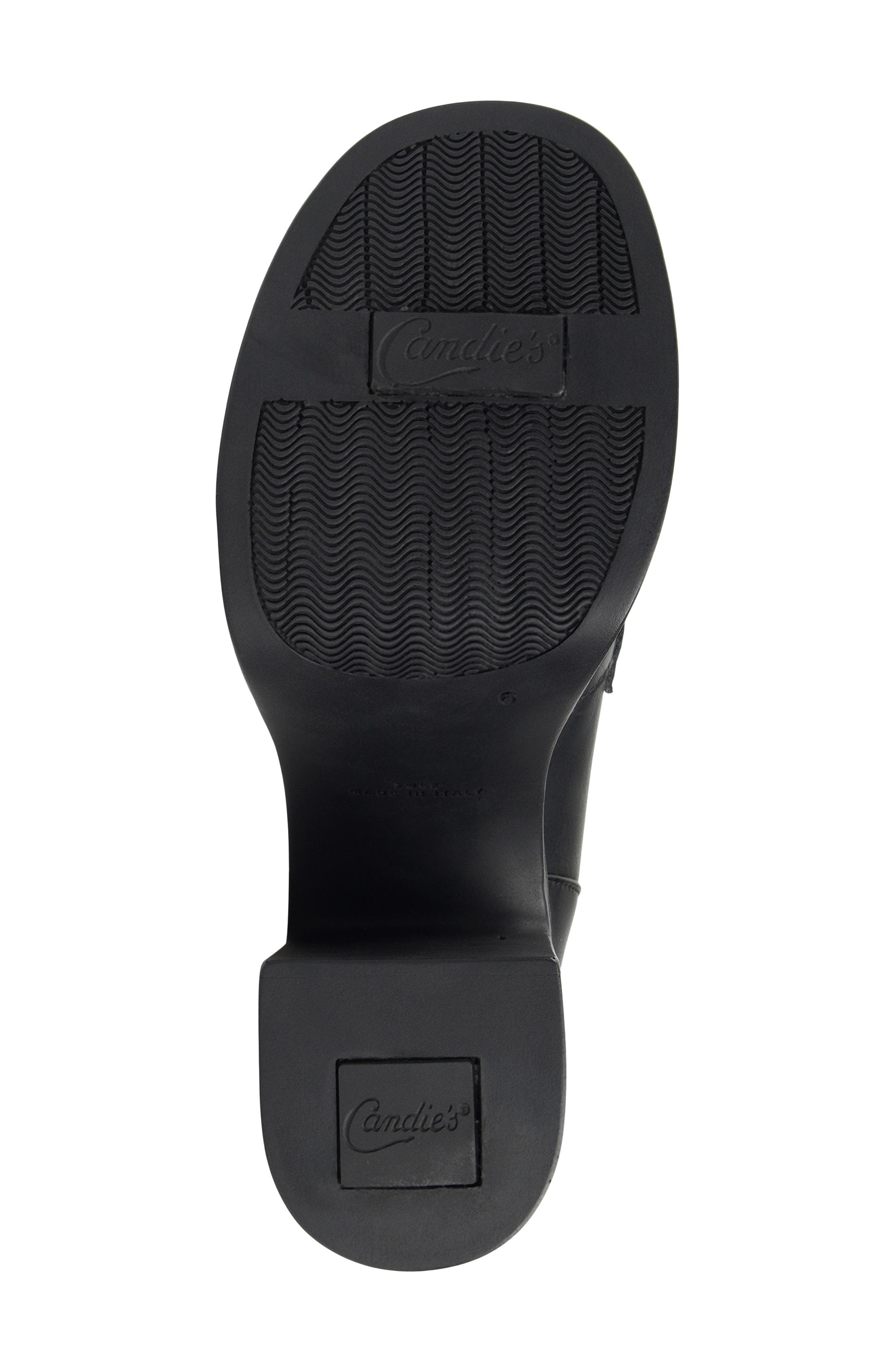 Candie's Ace Platform Pump, Alternate, color, Black Faux