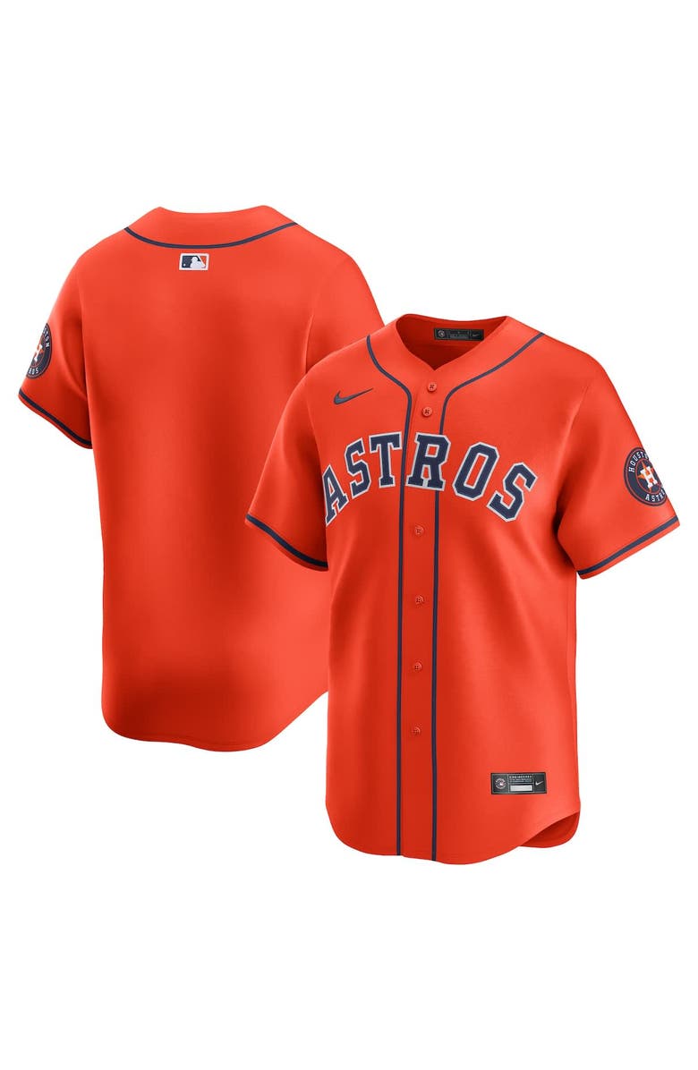 Nike Men's Nike Orange Houston Astros Alternate Limited Jersey, Main, color, 