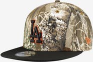 New Era Men's New Era Camo Los Angeles Dodgers Realtree Orange Pop 9FIFTY Snapback Hat