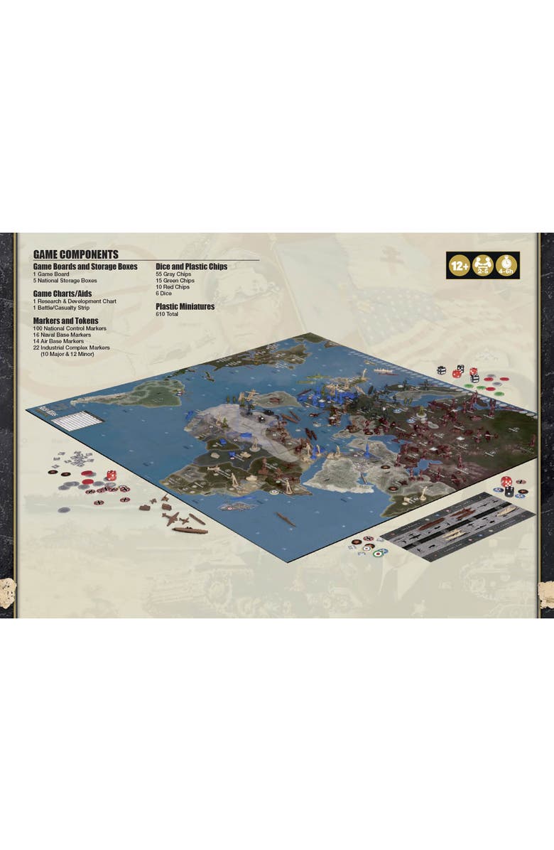 Renegade Game Studios 1940 Europe Second Edition Wwii War Miniatures Board Game, Alternate, color, Multicolored