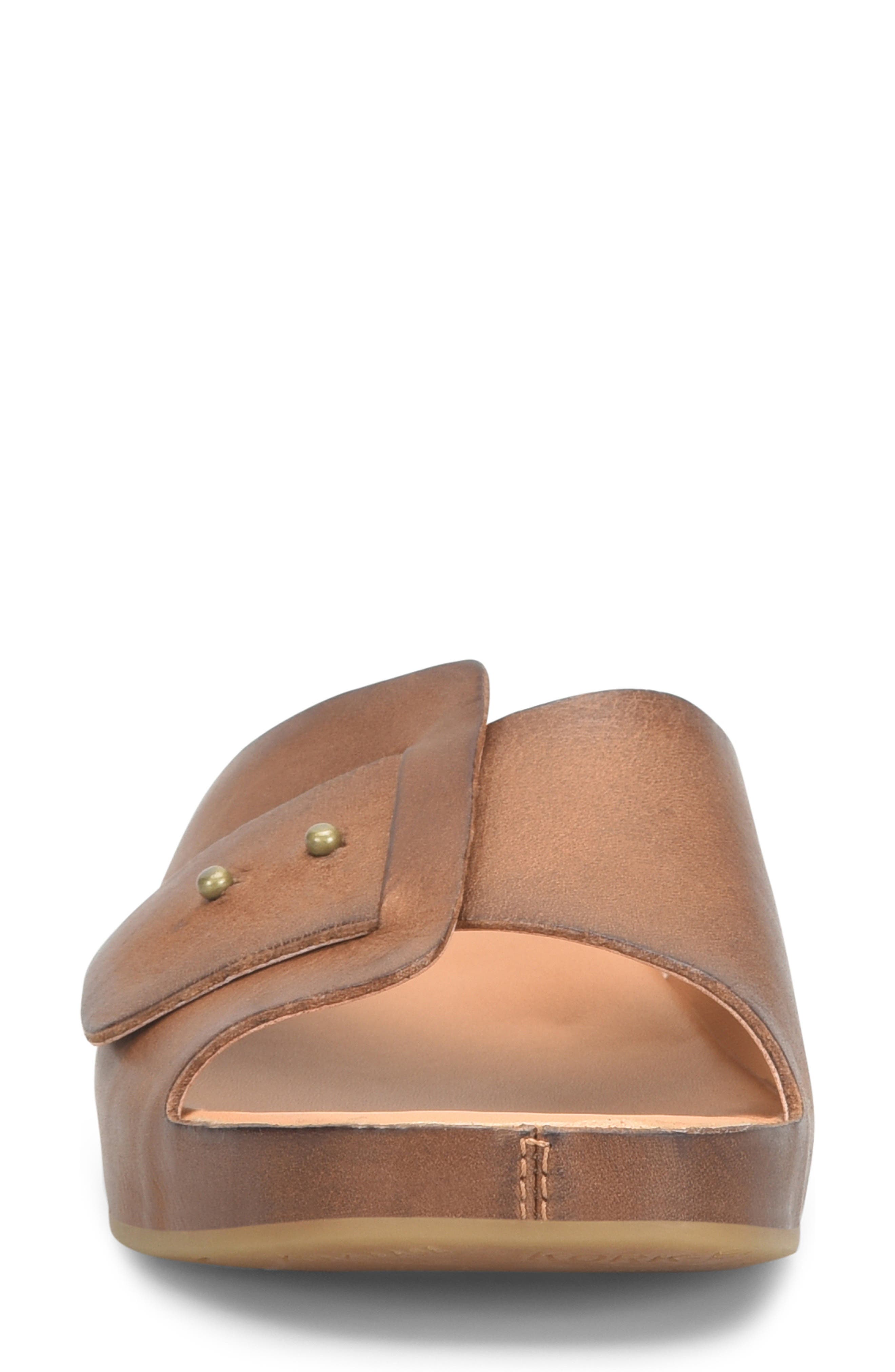 Mesa Slide Sandal, Alternate, color, BROWN LEATHER