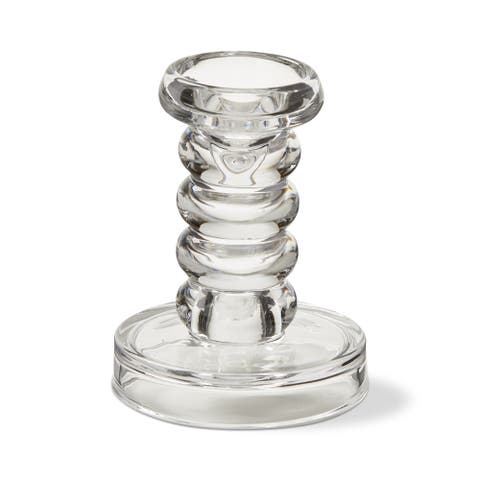 Olsen Tealight Pillar Holder Large Clear Glass Candle Holder