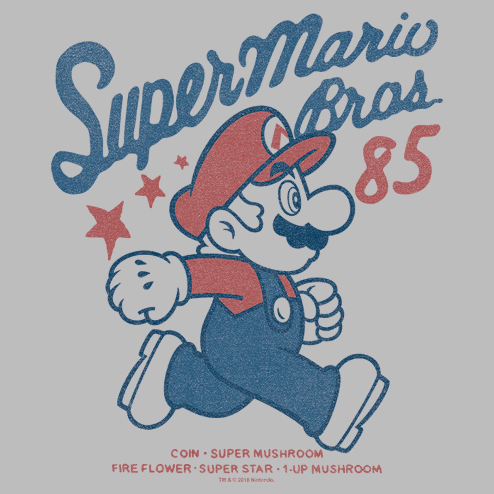 NINTENDO Men's Super Mario Bros 85 Short Sleeve Graphic T-Shirt (Men ...