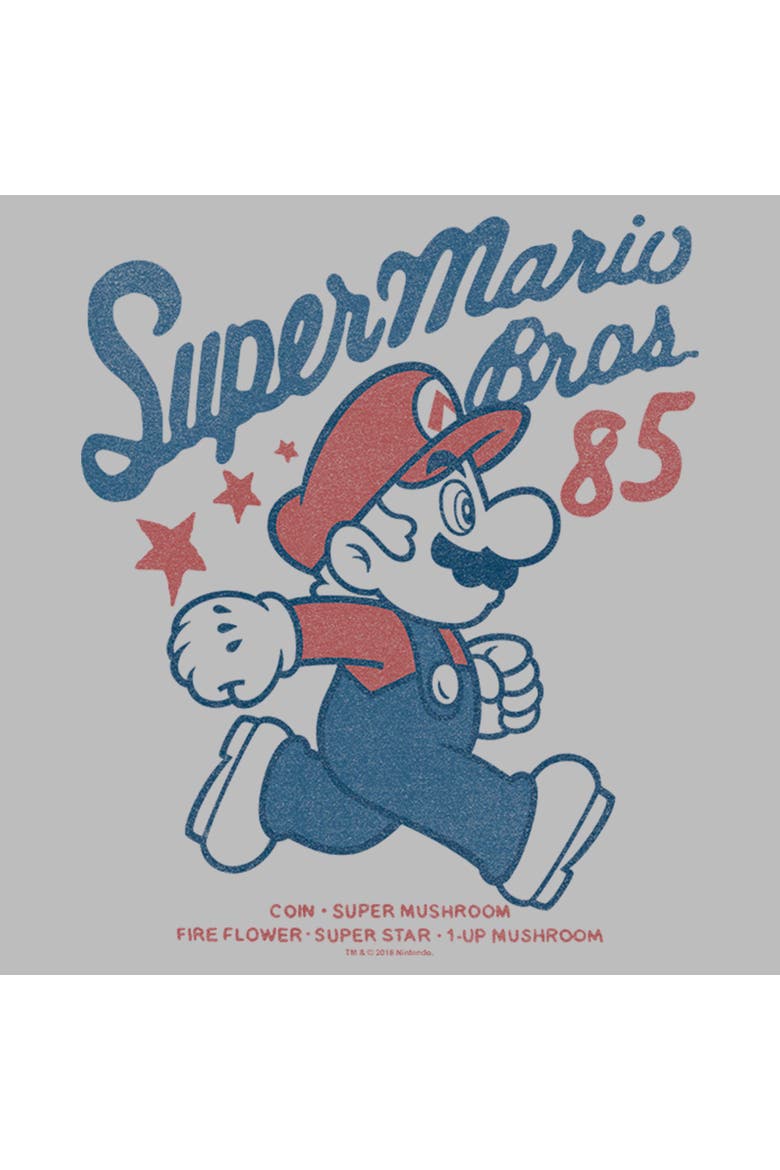 Men's Super Mario Bros 85 Short Sleeve Graphic T-Shirt, Alternate, color, Athletic Heather