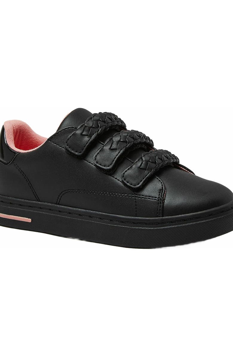 Lands' End Kids Easy On Sneakers, Alternate, color, Black/Pink