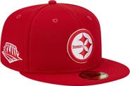 New Era Men's New Era Scarlet Pittsburgh Steelers Super Bowl XLIII Main Patch 59FIFTY Fitted Hat