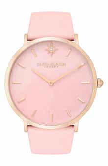 Olivia Burton Celestial Leather Strap Watch, 40mm