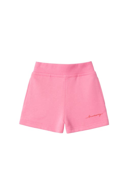 Burberry Cotton Shorts In Blossom