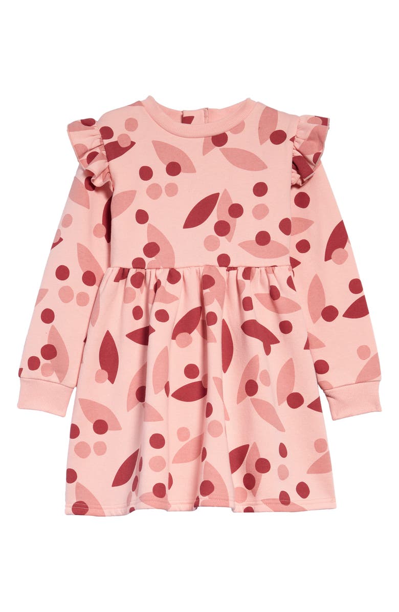 TINY TRIBE Kids' Botanica Ruffle Sleeve Dress, Main, color, 