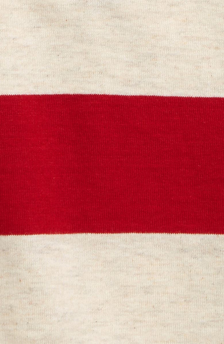 Burt's Bees Baby Rugby Stripe Organic Cotton Henley T-Shirt, Alternate, color, 