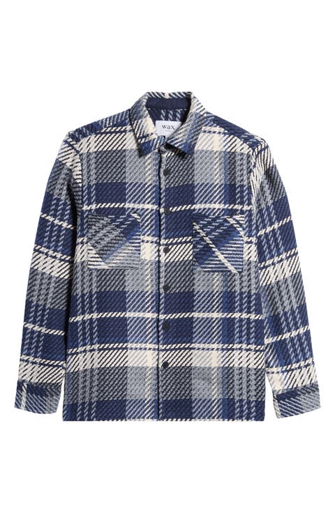 Whiting Plaid Button-Up Shirt Jacket
