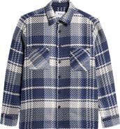 Wax London Whiting Plaid Button-Up Shirt Jacket