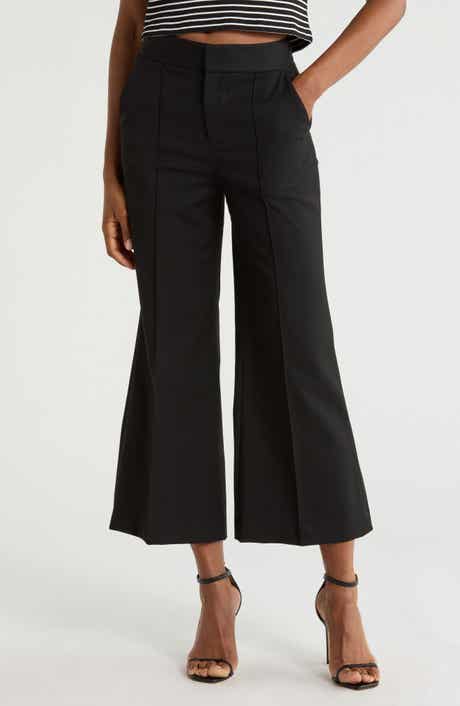 Alice + Olivia Dylan High Waist Ankle Wide Leg Pants
