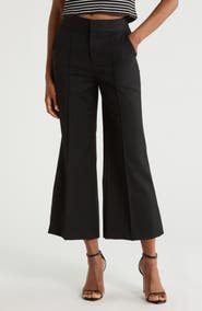 Alice + Olivia Dylan High Waist Ankle Wide Leg Pants
