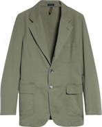 Drake's Games Cotton Herringbone Blazer