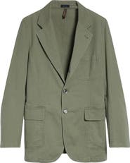 Drake's Games Cotton Herringbone Blazer