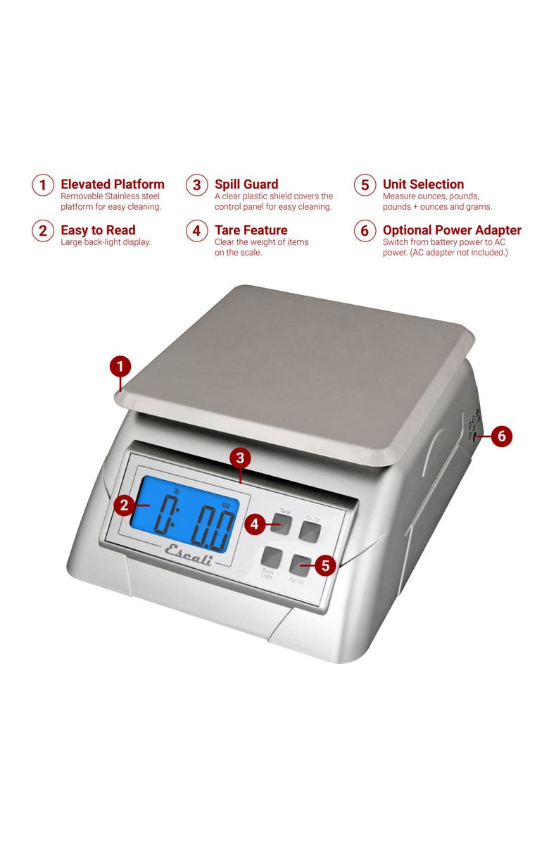 ESCALI Alimento Digital Scale, Alternate, color, Grey