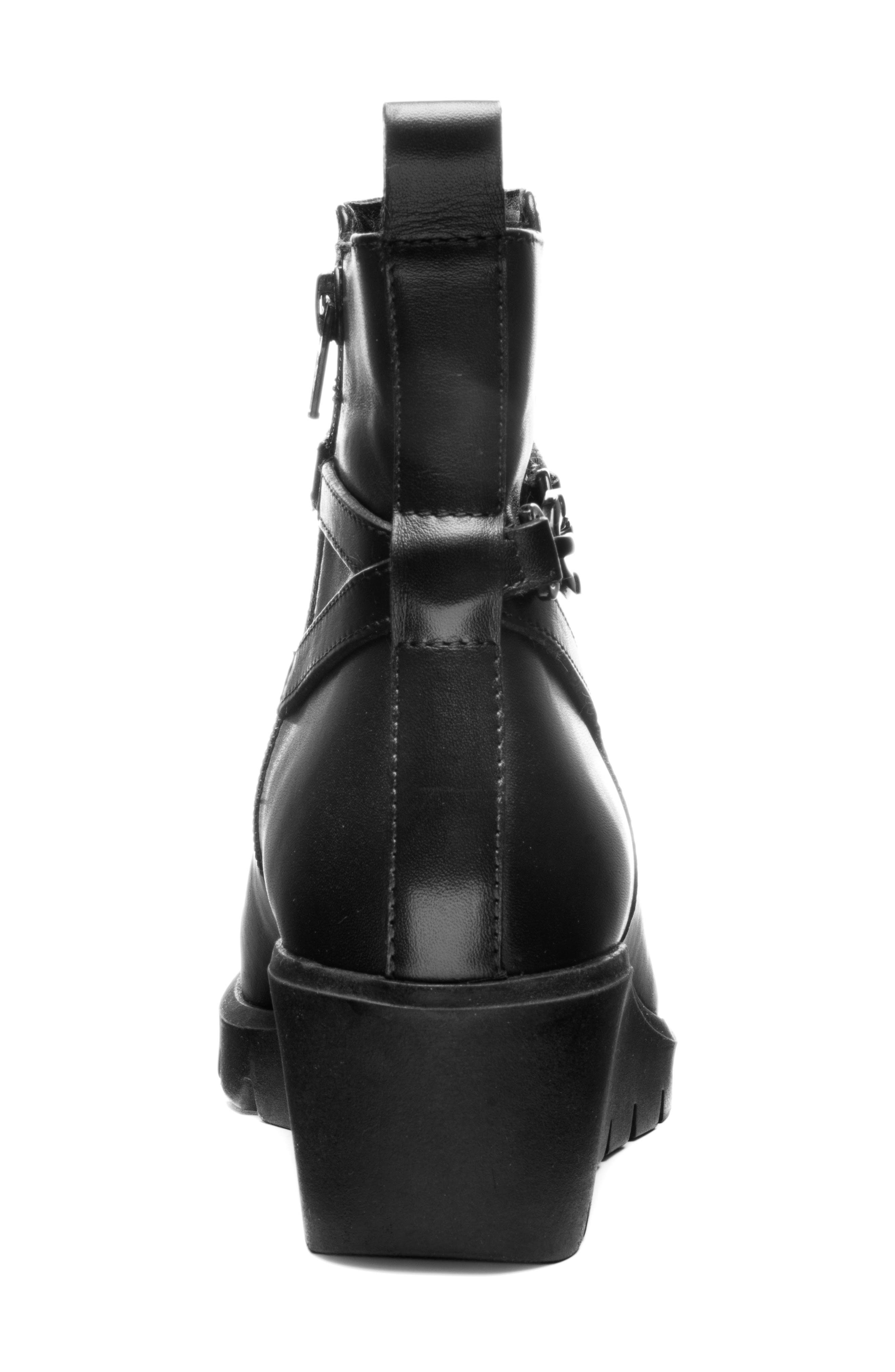 ara Carnation Platform Wedge Bootie, Alternate, color, Black