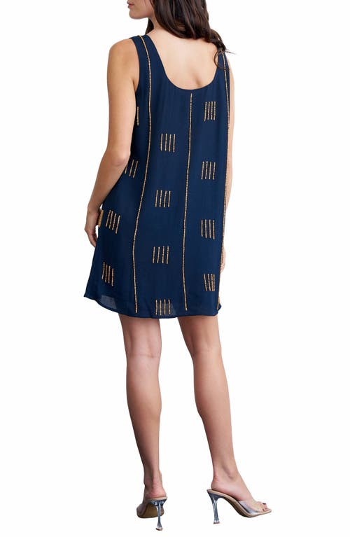 CIEBON CIEBON MISELLIA BEADED SLEEVELESS DRESS