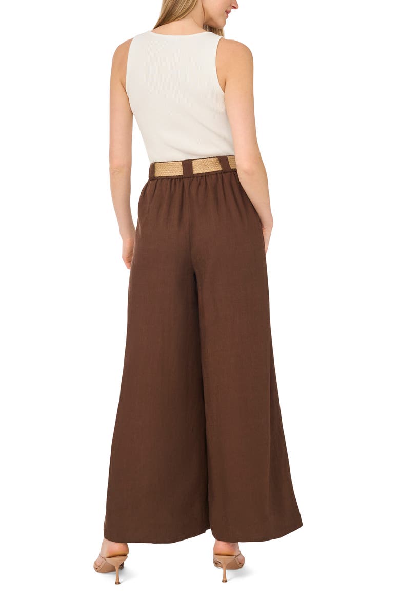 Wide Leg Belted Pants, Alternate, color, CHICORY COFFEE