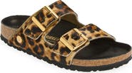 Birkenstock Arizona Genuine Calf Hair Slide Sandal