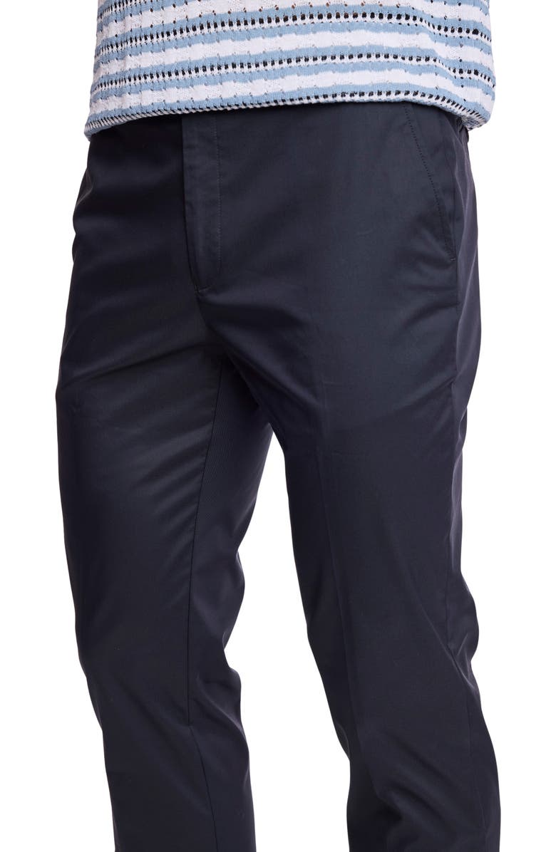 PAISLEY & GRAY Downing Slim Fit Dress Pants, Alternate, color, Black Tech