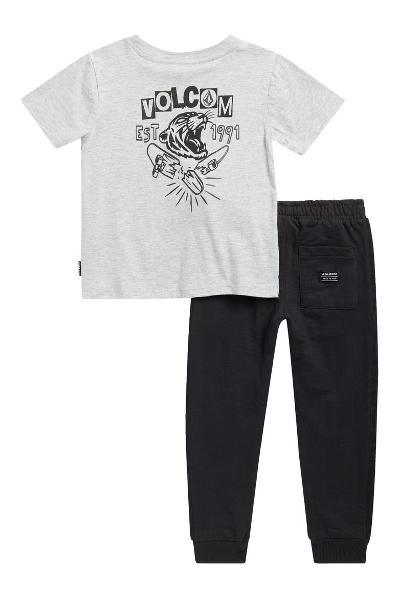 Graphic T-Shirt & Joggers Set, Alternate, color, LIGHT GREY