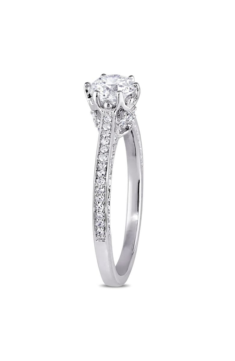 Julianna B. 1 CTW Diamond Multi-Prong Engagement Ring 14k, Alternate, color, 14K White Gold