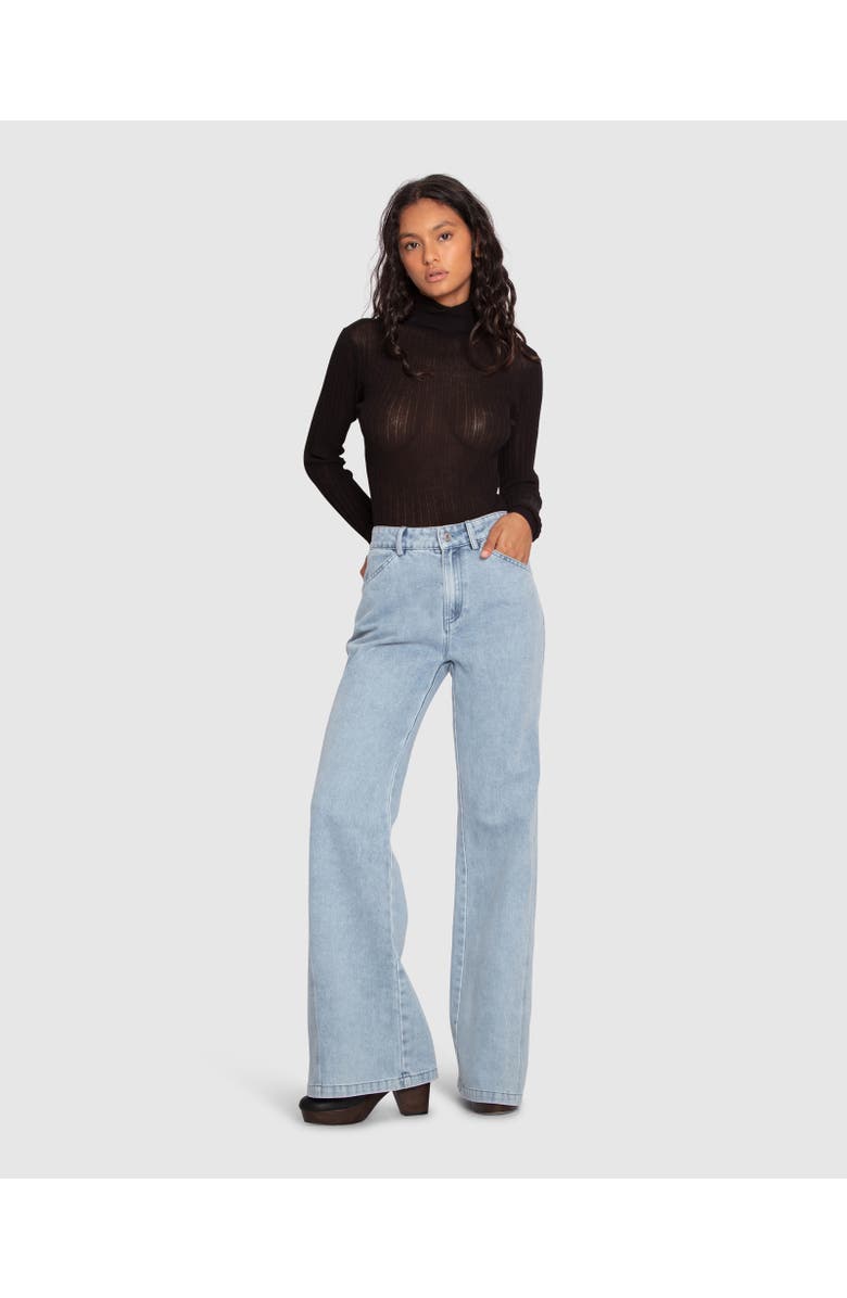 Belle & Bloom Firecracker Flare Jeans, Alternate, color, Stonewash
