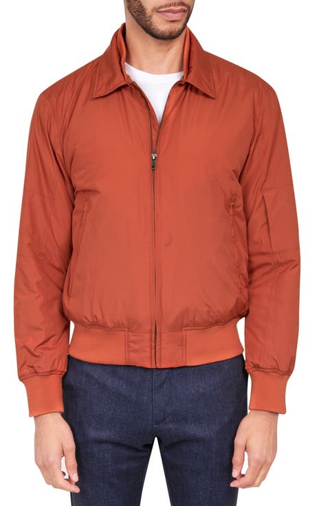 Solid Water Repellent Bomber Jacket