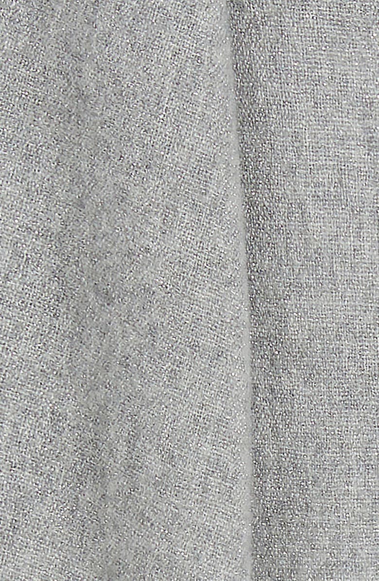 Eileen Fisher Wool Blend Shimmer Wrap, Alternate, color, Moon