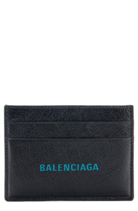 Cash Logo Leather Card Case