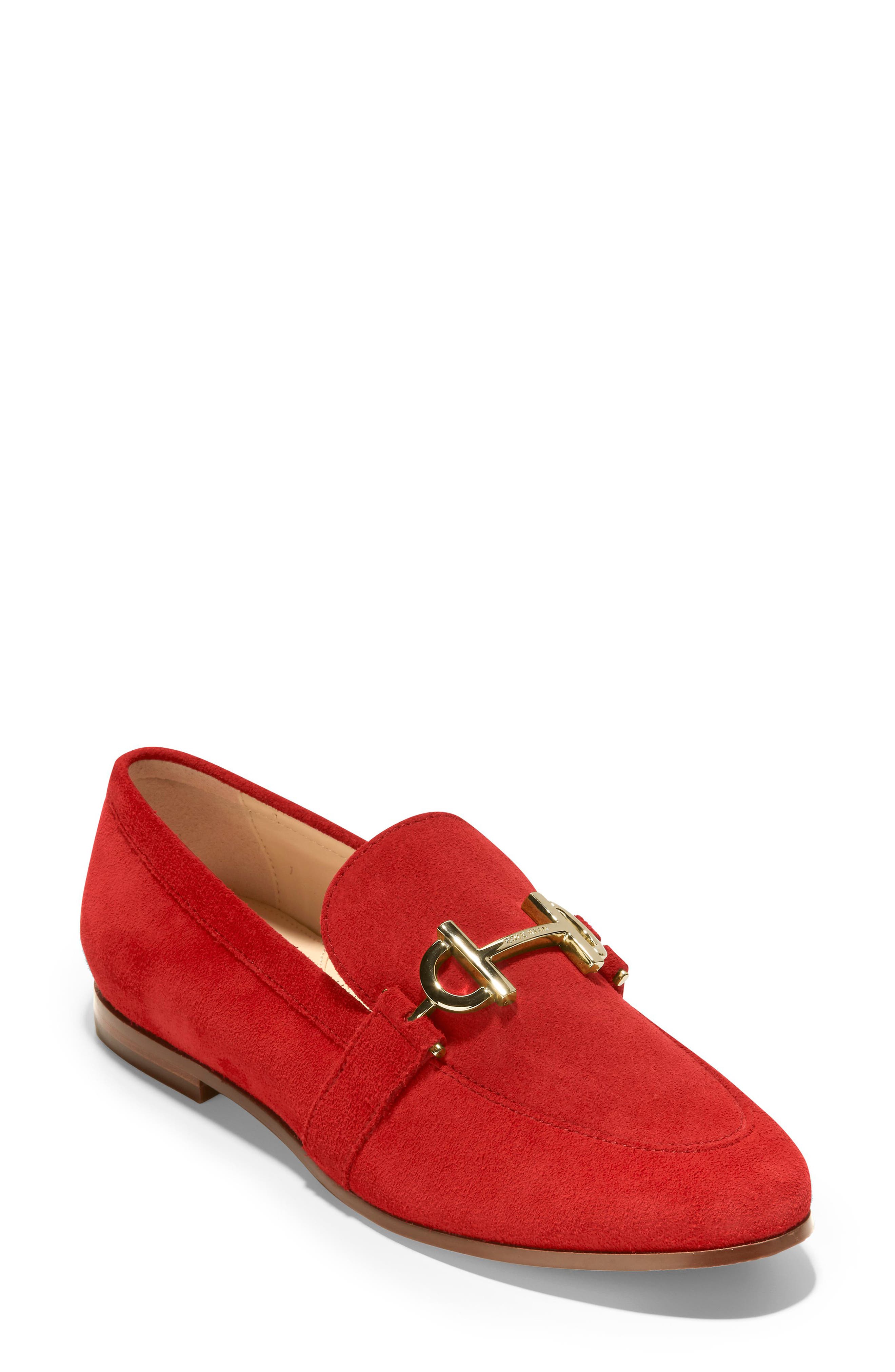Modern Classics Loafer, Main, color, RED DAHLIA SUEDE