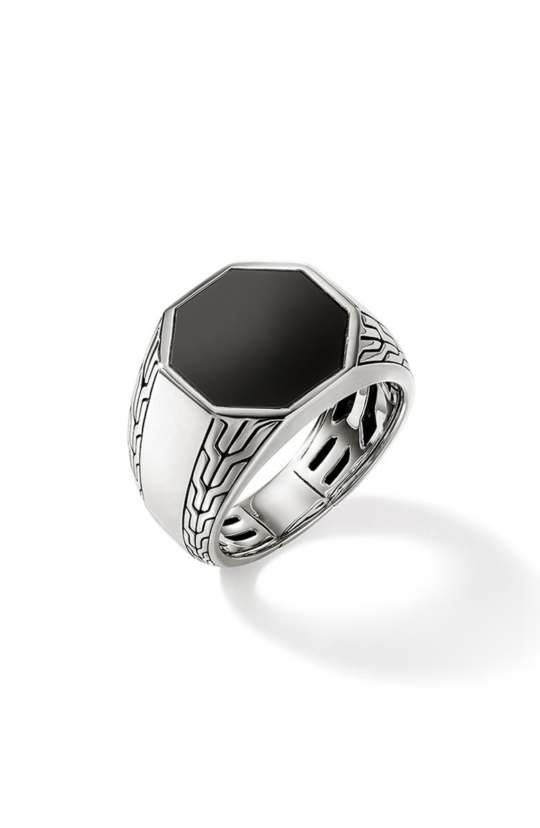 John Hardy Octagon Signet Ring, Sterling Silver, Alternate, color, 