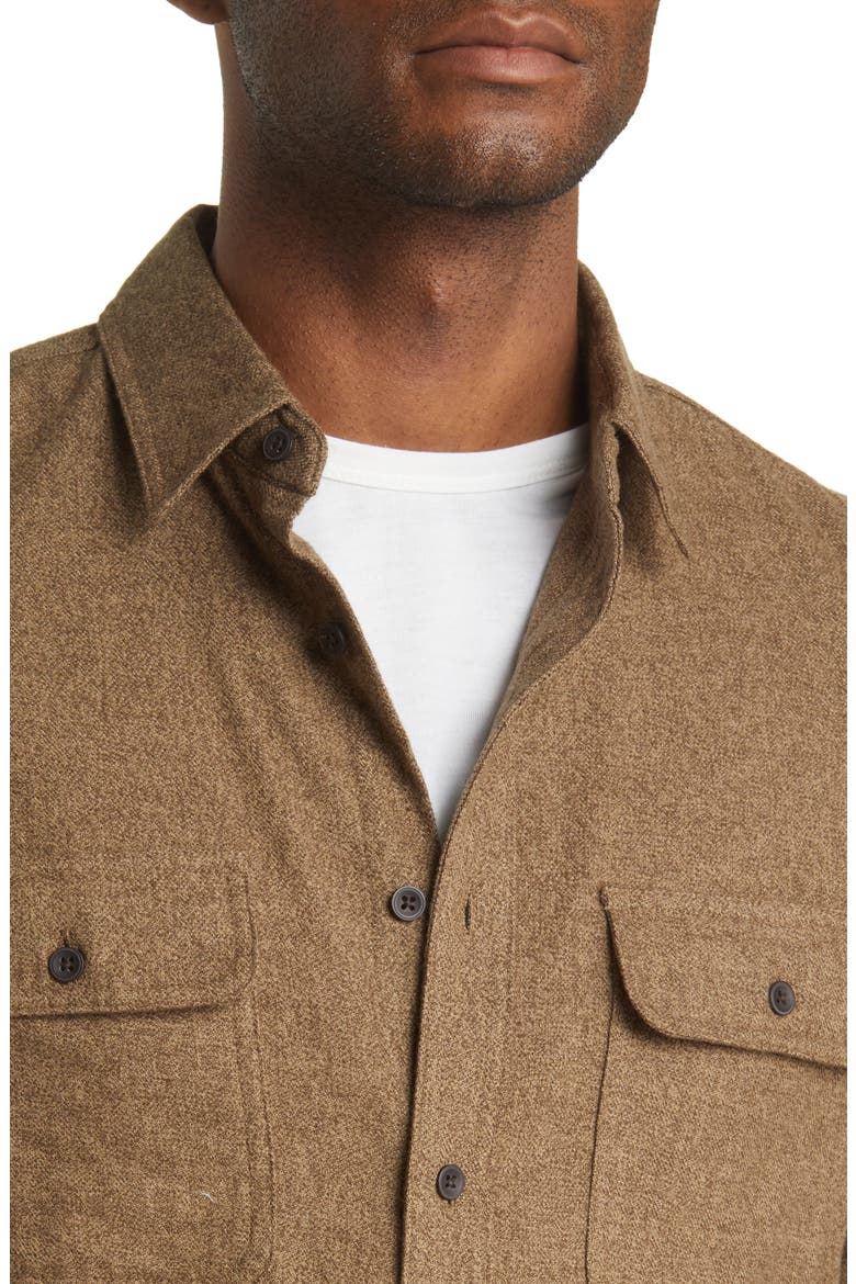Grindle Trim Fit Flannel Button-Down Shirt, Alternate, color, BROWN WREN GRINDLE